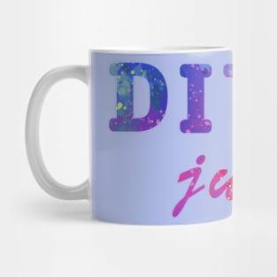 diy junkie rainbow colorful Mug